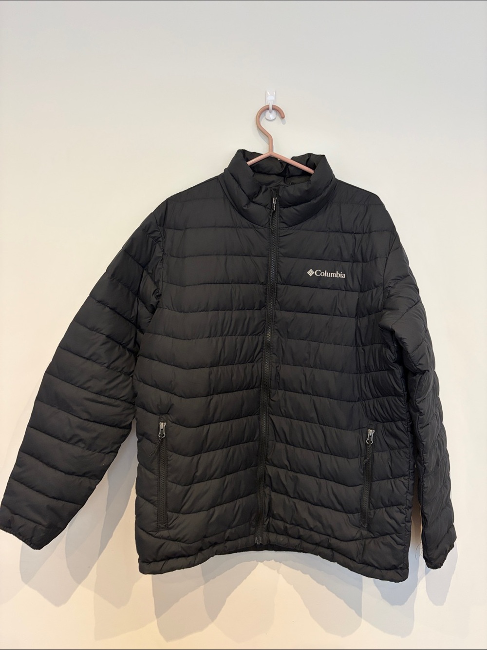 Columbia Black Quilted Down-Style Jacket